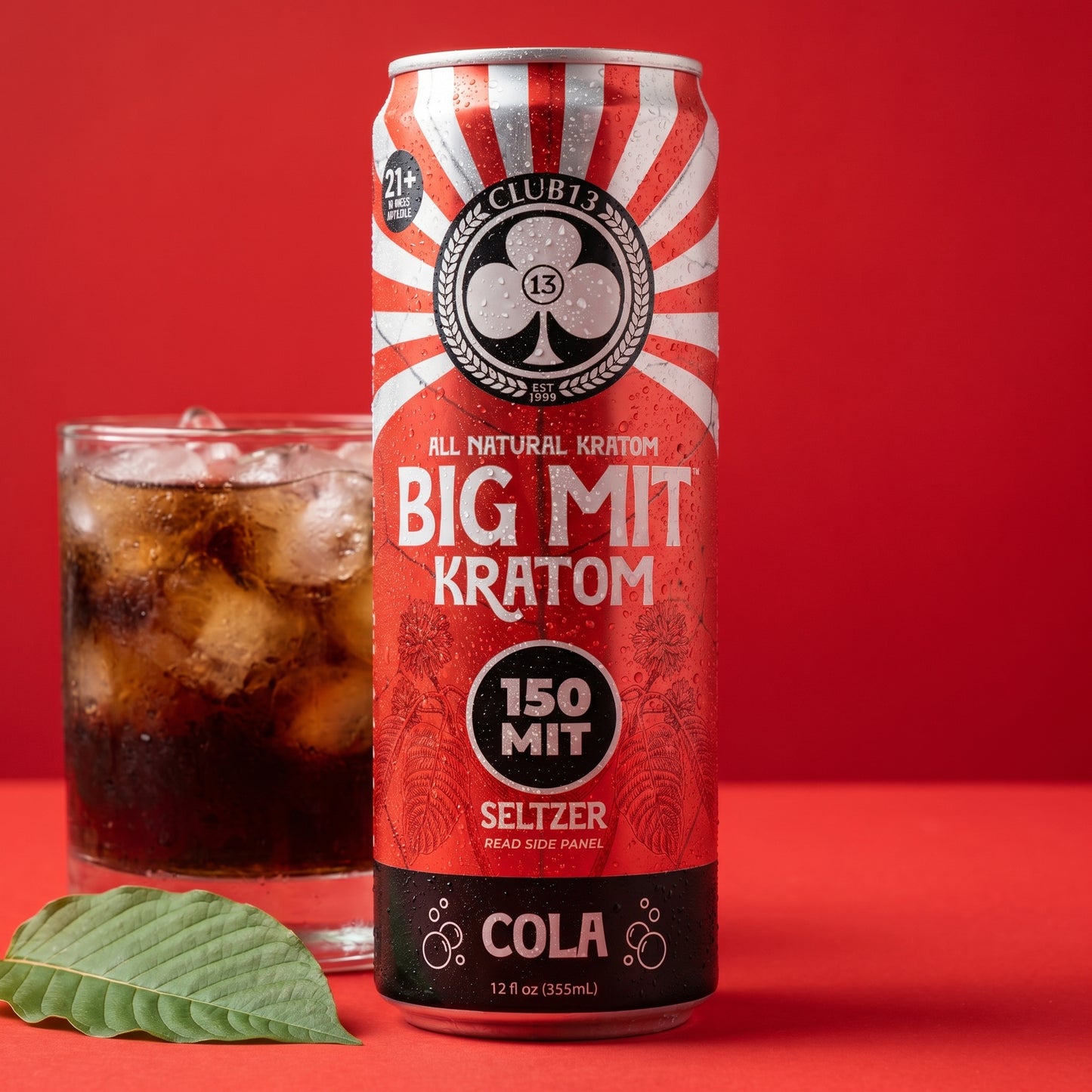 BIG MIT Cola Kratom Seltzer 150 MIT 12oz can