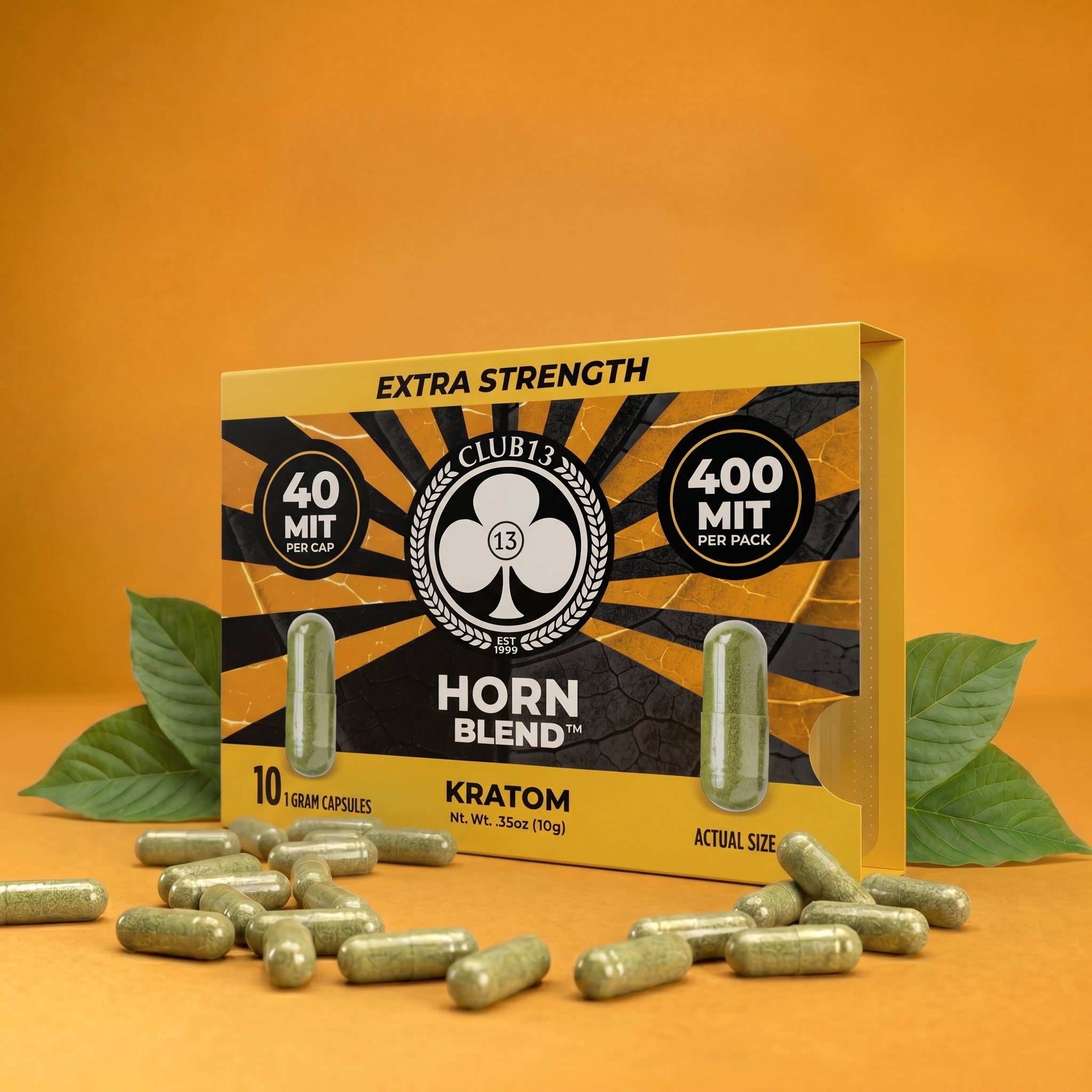 Extra Strength Horn Blend Kratom Capsules | Club13