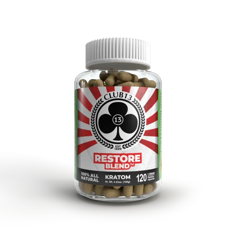 restore blend kratom capsules