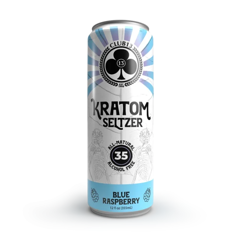 blue raspberry kratom seltzer