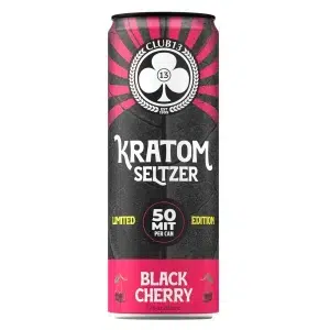 50 MIT Black Cherry Kratom Seltzer - Image 1