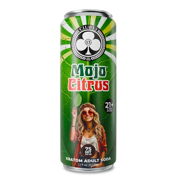 Mojo Citrus Kratom Soda - Club13 Herbals